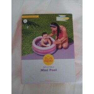 Sun Squad Inflatable Mini Pool Kiddie Splash Water Toy 27 Inch New